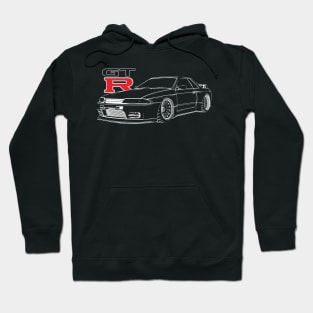 R32 GTR Skyline - Line Graphic Hoodie